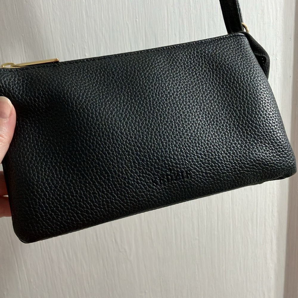 Soft Black Crossbody Bag - Picture 2 of 5